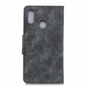 Cover voor Samsung Galaxy A40 Anti-fall Edouard Kunstleer Vintage