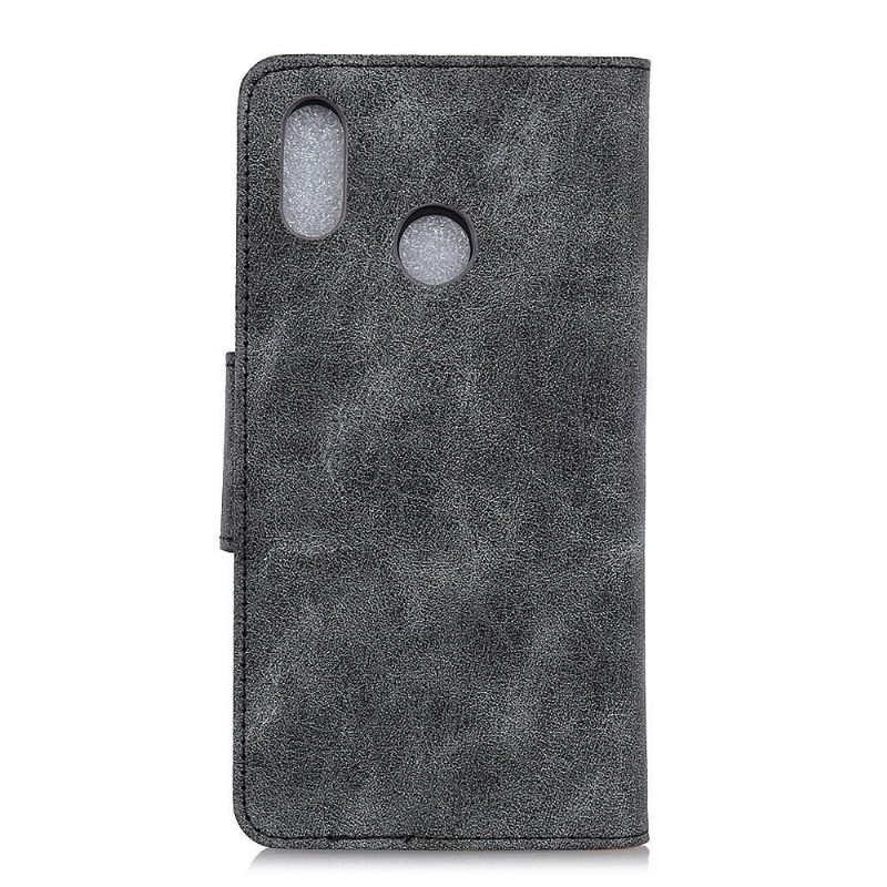 Cover voor Samsung Galaxy A40 Anti-fall Edouard Kunstleer Vintage