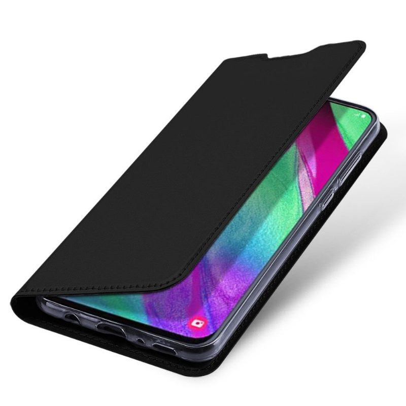 Cover voor Samsung Galaxy A40 Anti-fall Zakelijk Kunstleer