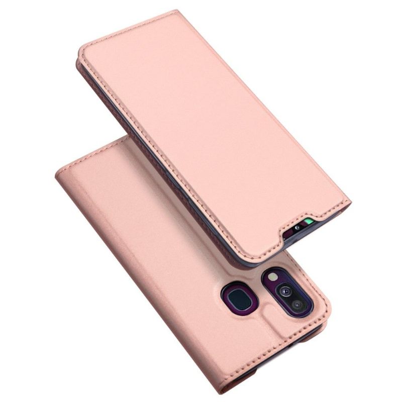 Cover voor Samsung Galaxy A40 Anti-fall Zakelijk Kunstleer