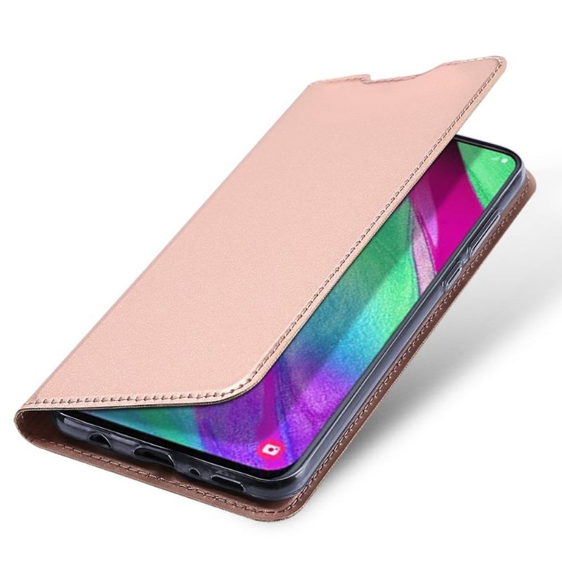 Cover voor Samsung Galaxy A40 Anti-fall Zakelijk Kunstleer