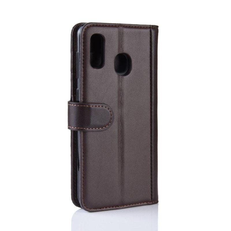 Cover voor Samsung Galaxy A40 Premium Leder - Bruin