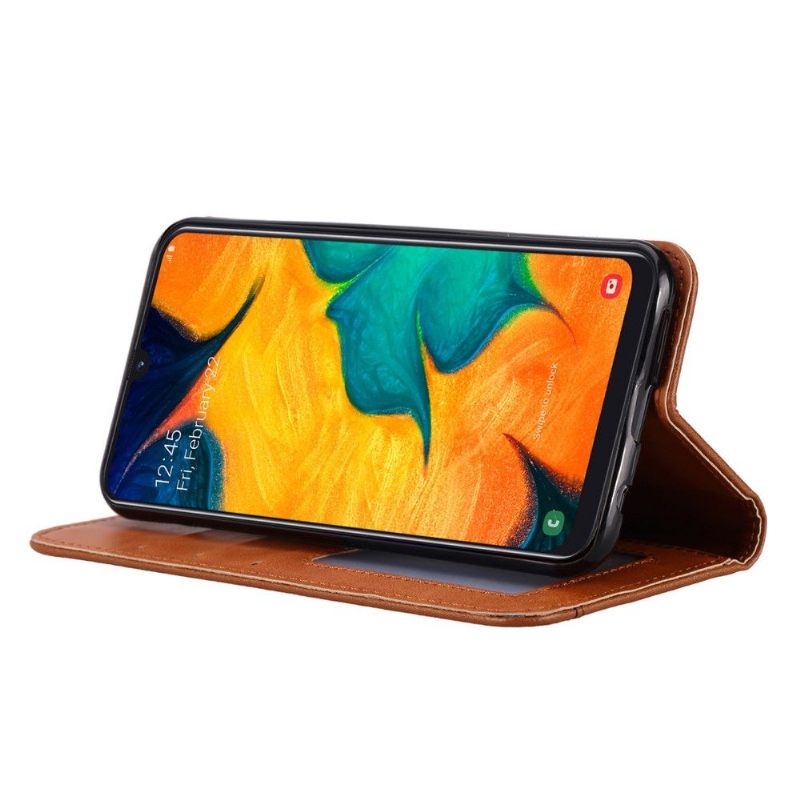 Flip Case voor Samsung Galaxy A40 Leren Stand Case