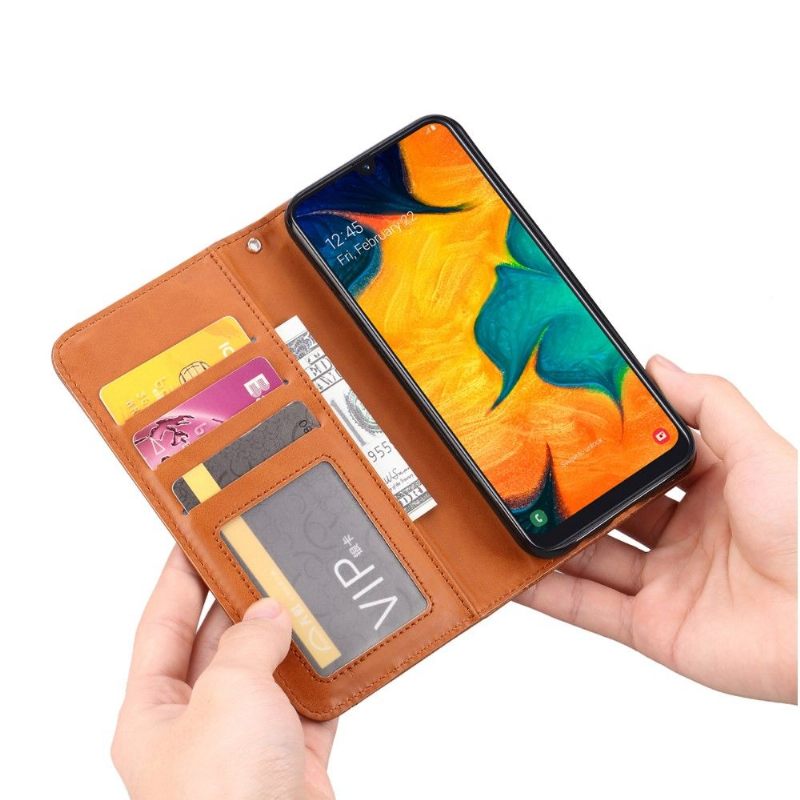 Flip Case voor Samsung Galaxy A40 Leren Stand Case