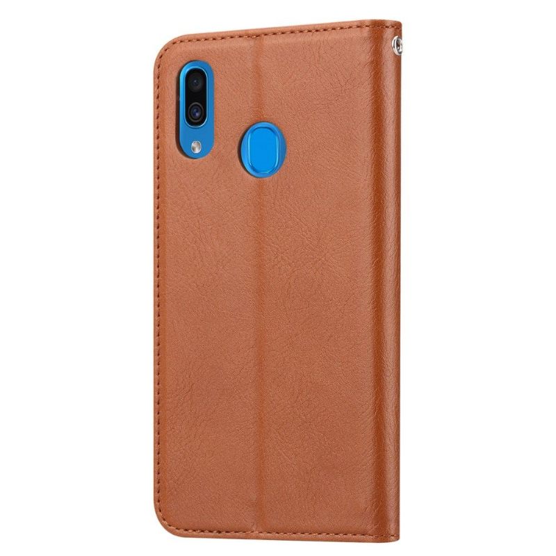 Flip Case voor Samsung Galaxy A40 Leren Stand Case