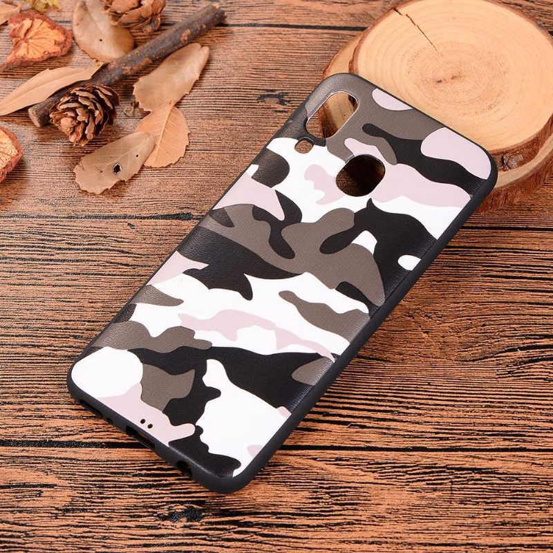 Hoesje voor Samsung Galaxy A40 Anti-fall Militaire Camo Gel