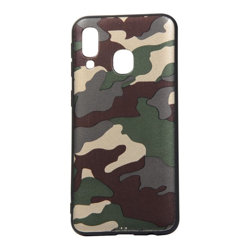 Hoesje voor Samsung Galaxy A40 Anti-fall Militaire Camo Gel