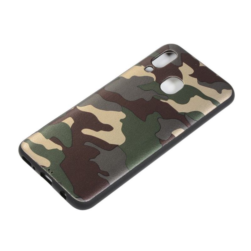 Hoesje voor Samsung Galaxy A40 Anti-fall Militaire Camo Gel