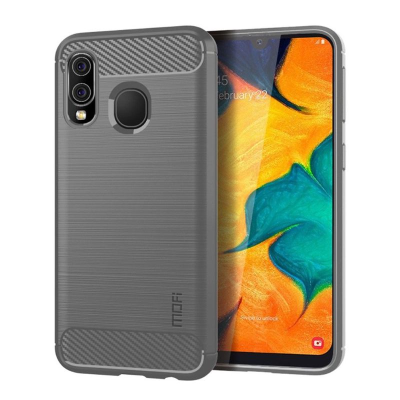 Hoesje voor Samsung Galaxy A40 Geborsteld Mofi