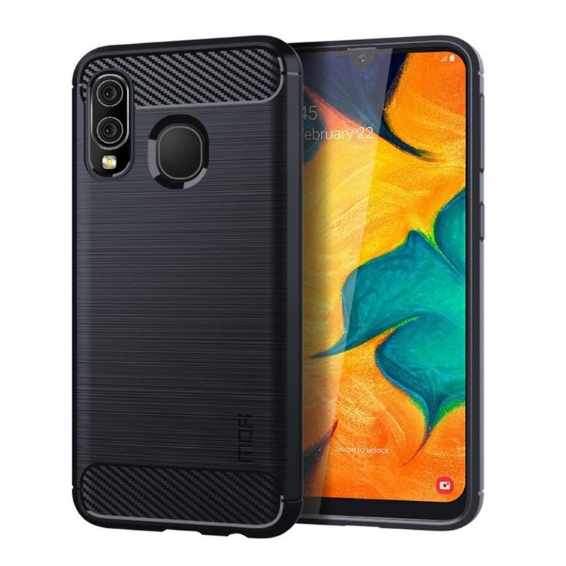 Hoesje voor Samsung Galaxy A40 Geborsteld Mofi