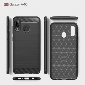 Hoesje voor Samsung Galaxy A40 Koolborstel Gel