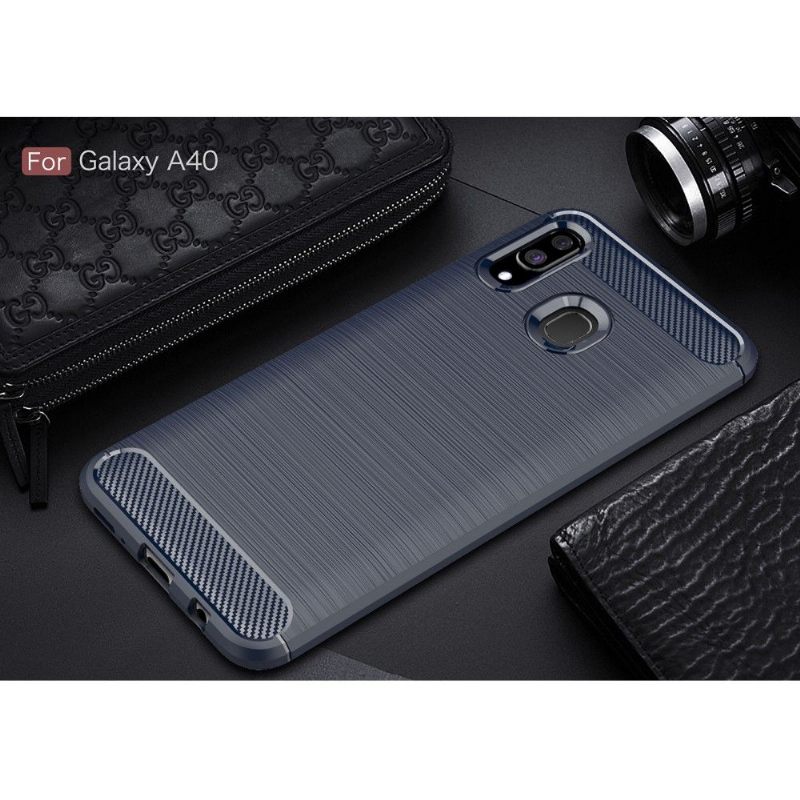 Hoesje voor Samsung Galaxy A40 Koolborstel Gel