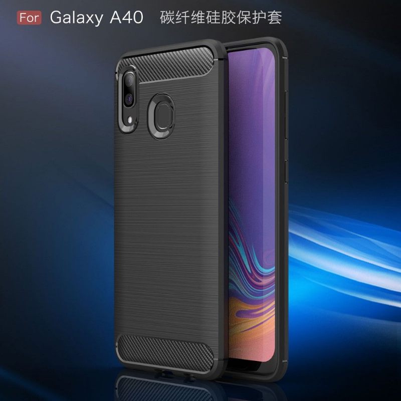 Hoesje voor Samsung Galaxy A40 Koolborstel Gel