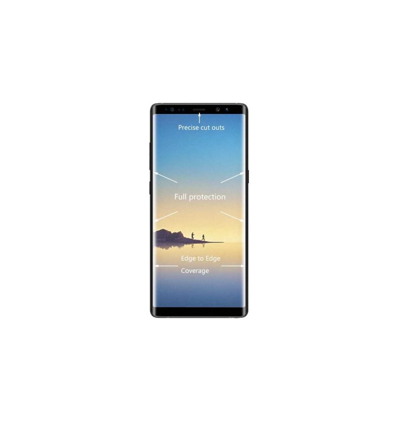 Samsung Galaxy Note 8 Schermbeschermer Van Gehard Glas Op Ware Grootte