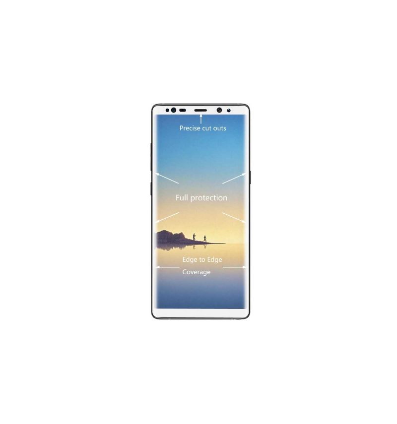 Samsung Galaxy Note 8 Schermbeschermer Van Gehard Glas Op Ware Grootte