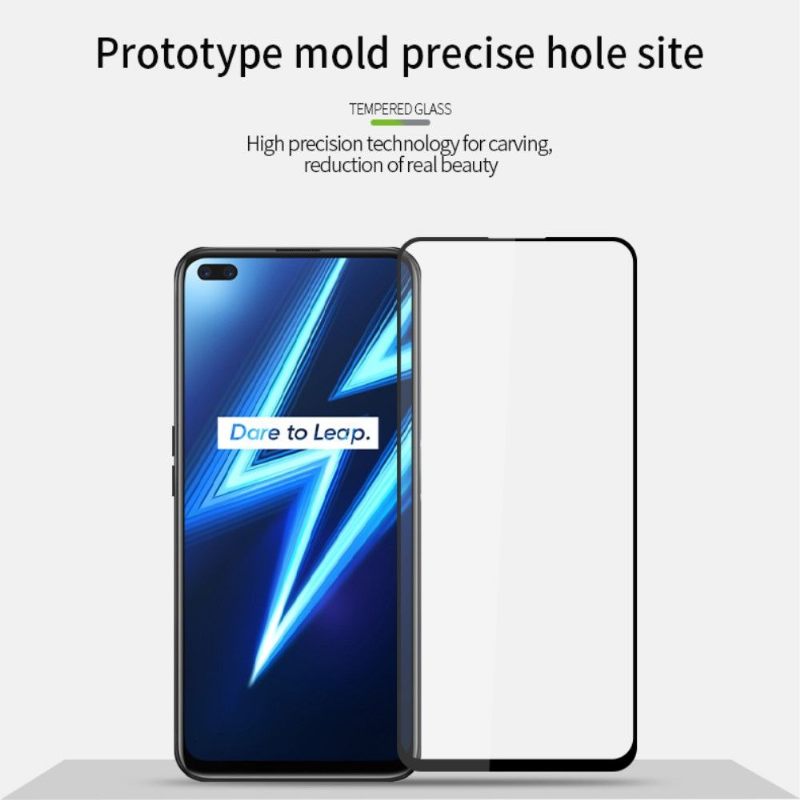 Realme 6 Pro Schermbeschermer Van Gehard Glas Op Volledige Grootte