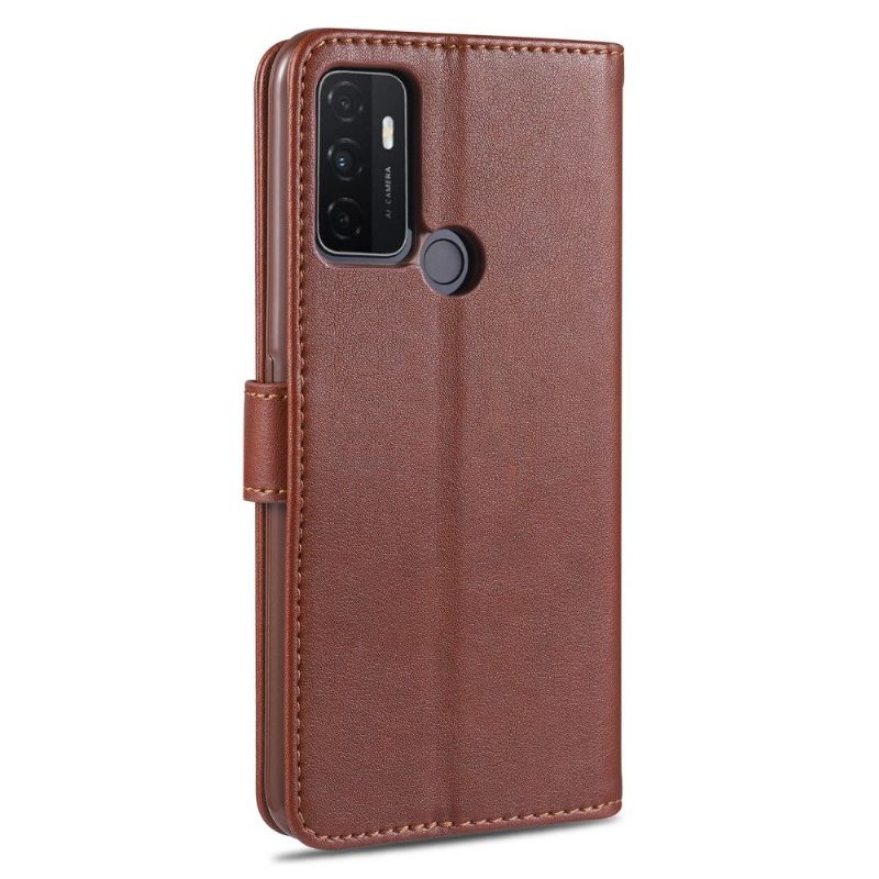 Flip Case voor Oppo A53 Azns Leereffect