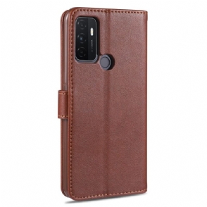 Flip Case voor Oppo A53 Azns Leereffect