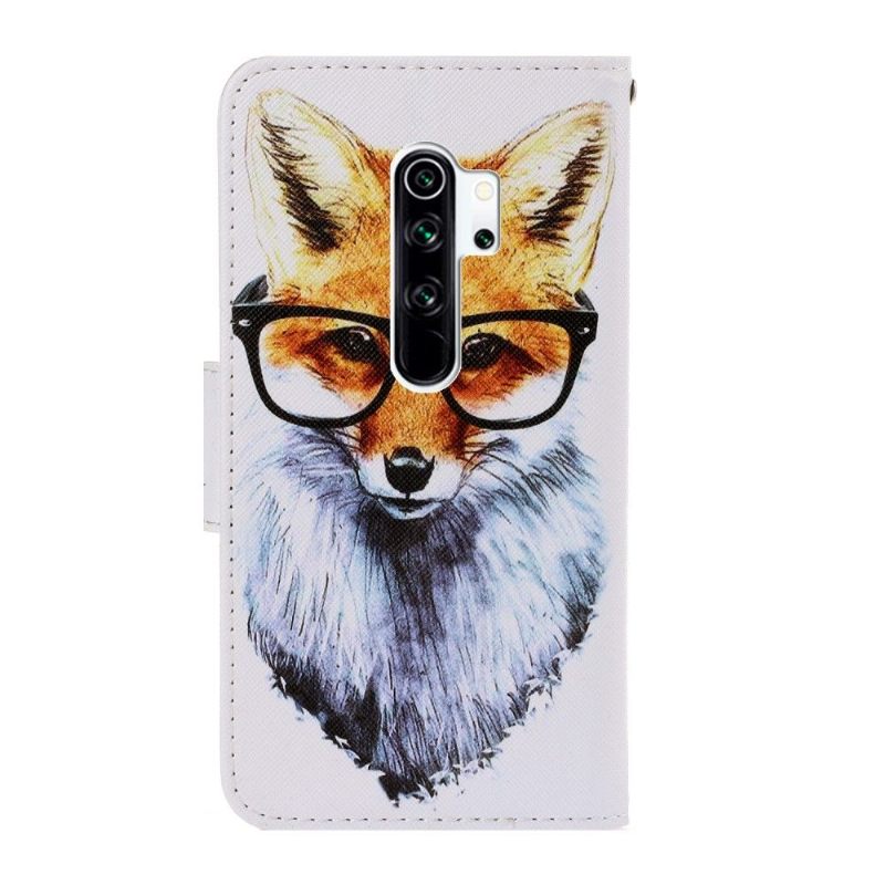 Flip Case voor Xiaomi Redmi Note 8 Pro Gebrilde Vos