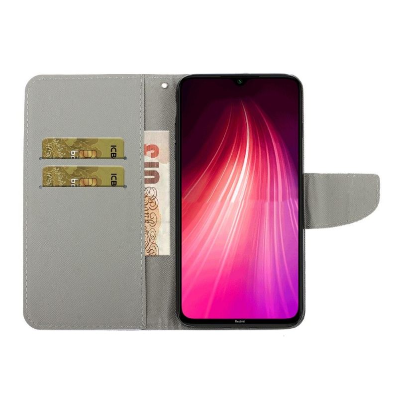 Flip Case voor Xiaomi Redmi Note 8 Pro Gebrilde Vos