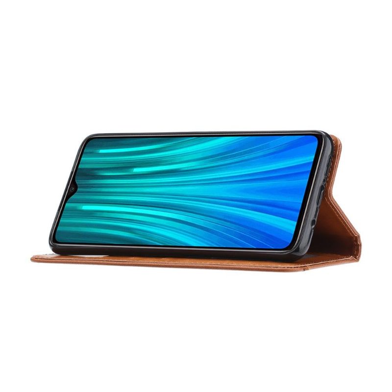 Flip Case voor Xiaomi Redmi Note 8 Pro Leren Effect Stand Case