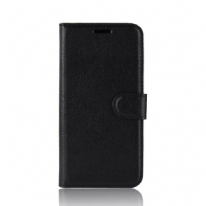 Flip Case voor Xiaomi Redmi Note 8 Pro Portemonnee Leren Leerstijl - Zwart