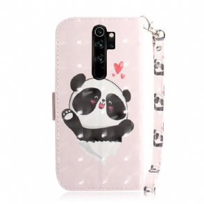 Flip Case voor Xiaomi Redmi Note 8 Pro Schattige Panda