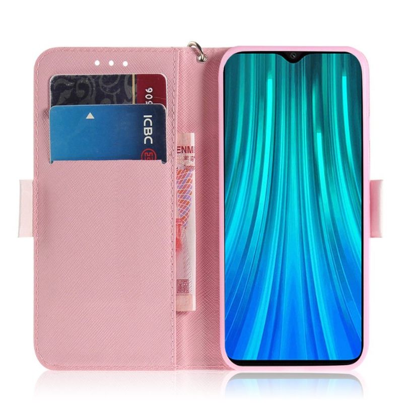 Flip Case voor Xiaomi Redmi Note 8 Pro Schattige Panda