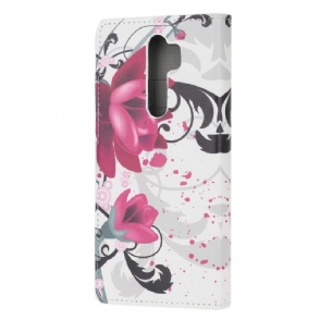 Folio-hoesje voor Xiaomi Redmi Note 8 Pro Lotusbloemen