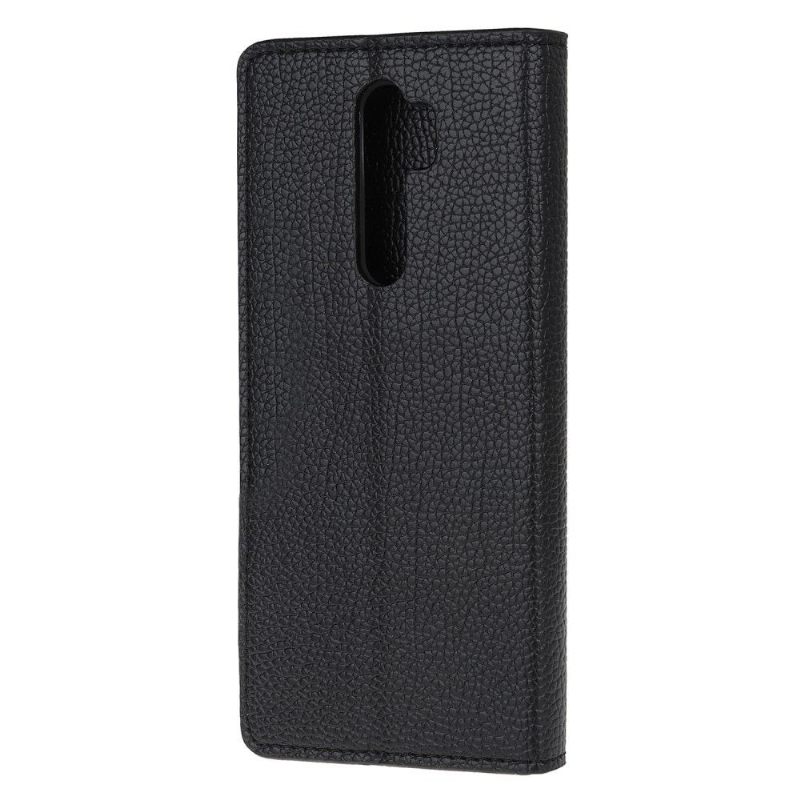 Folio-hoesje voor Xiaomi Redmi Note 8 Pro Lychee-leerstijl Met Huideffect