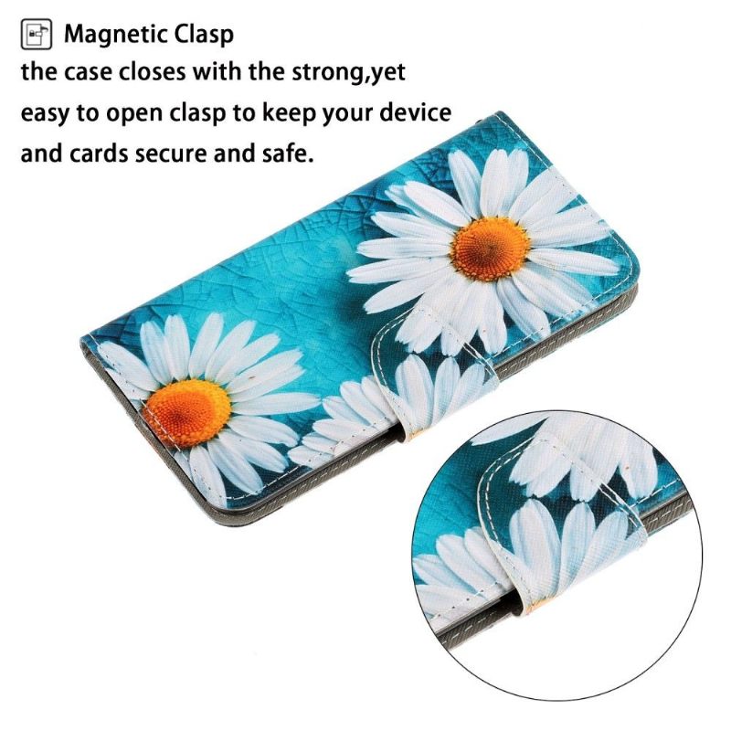 Folio-hoesje voor Xiaomi Redmi Note 8 Pro Portemonnee Daisy