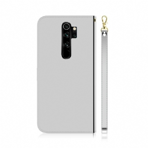 Folio-hoesje voor Xiaomi Redmi Note 8 Pro Spiegeleffect Van Kunstleer