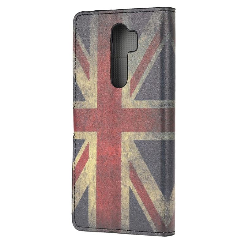 Folio-hoesje voor Xiaomi Redmi Note 8 Pro Vintage Engelse Vlag