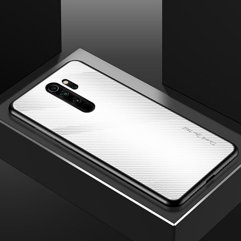 Hoesje voor Xiaomi Redmi Note 8 Pro Achterkant Van Koolstofglas