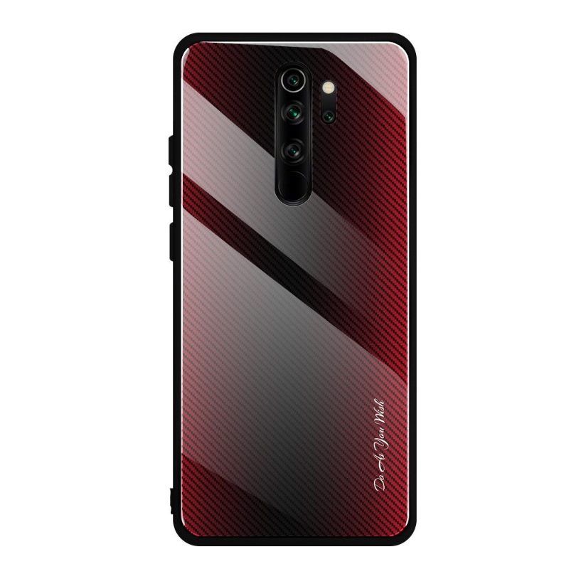 Hoesje voor Xiaomi Redmi Note 8 Pro Achterkant Van Koolstofglas