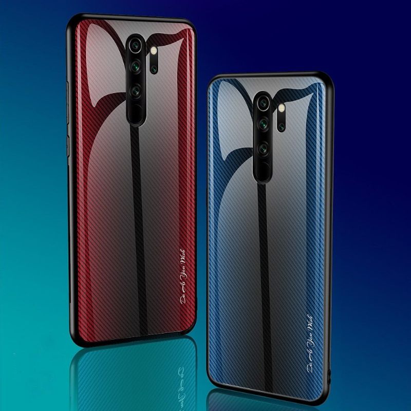 Hoesje voor Xiaomi Redmi Note 8 Pro Achterkant Van Koolstofglas