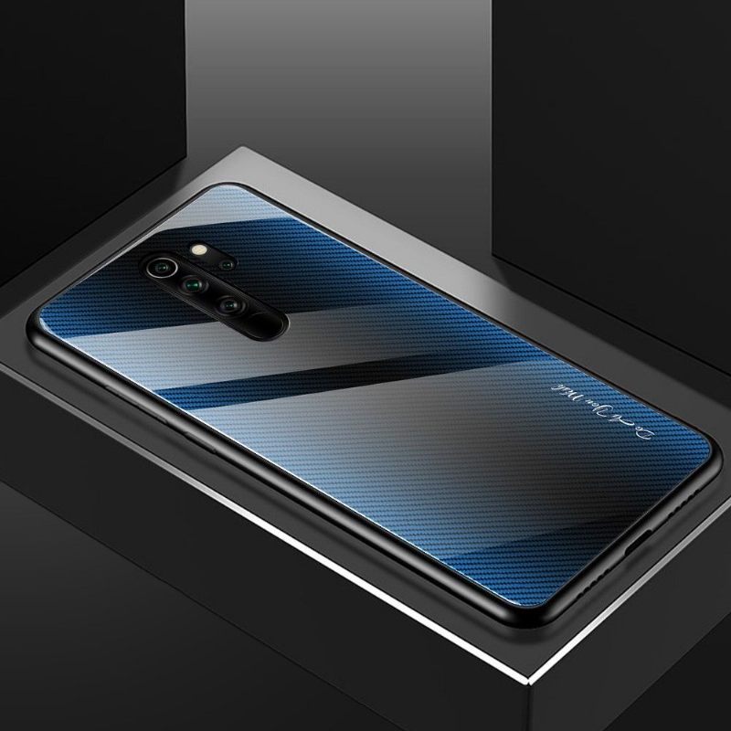 Hoesje voor Xiaomi Redmi Note 8 Pro Achterkant Van Koolstofglas