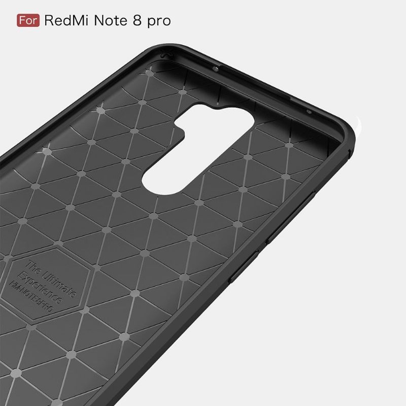 Hoesje voor Xiaomi Redmi Note 8 Pro Koolborstel Gel