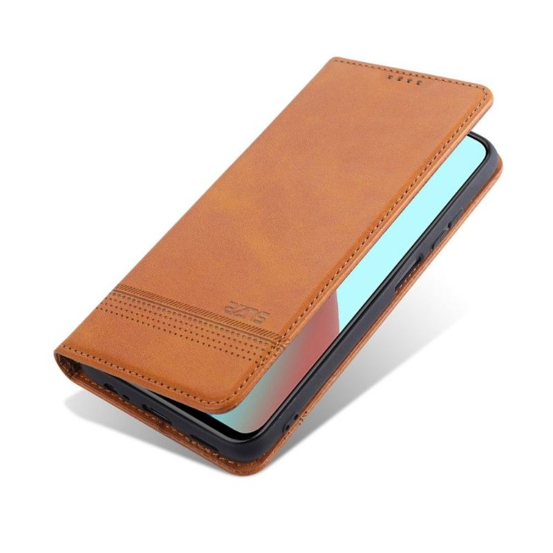 Cover voor Xiaomi Redmi Note 9T Folio-hoesje Azns Kunstleer