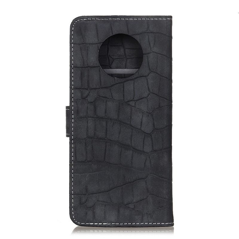 Folio-hoesje voor Xiaomi Redmi Note 9T Imitatieleer Croc Look