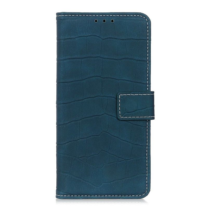 Folio-hoesje voor Xiaomi Redmi Note 9T Imitatieleer Croc Look