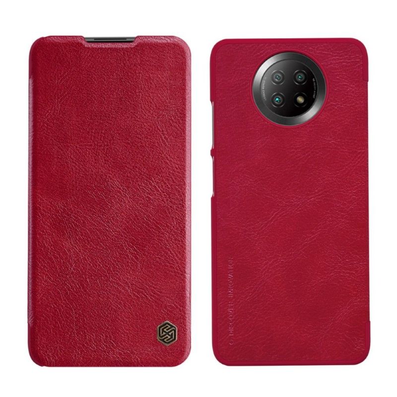 Folio-hoesje voor Xiaomi Redmi Note 9T Qin-serie Leereffect