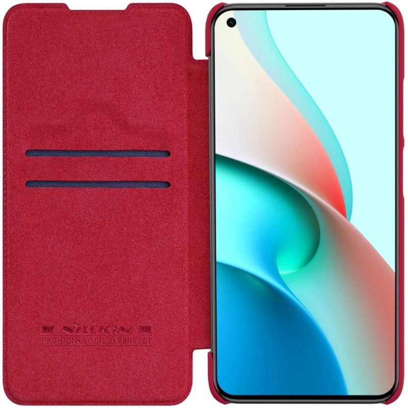 Folio-hoesje voor Xiaomi Redmi Note 9T Qin-serie Leereffect