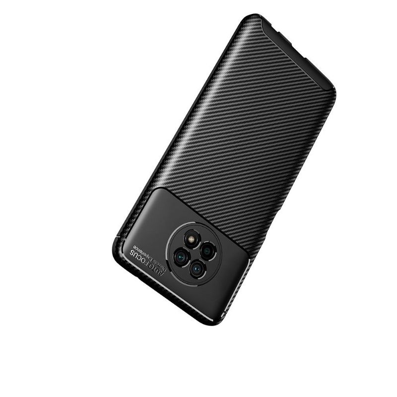 Hoesje voor Xiaomi Redmi Note 9T Koolstofvezeleffect
