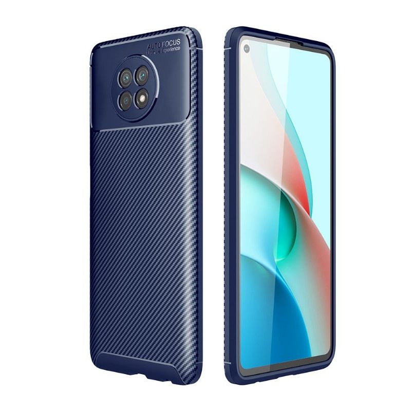 Hoesje voor Xiaomi Redmi Note 9T Koolstofvezeleffect