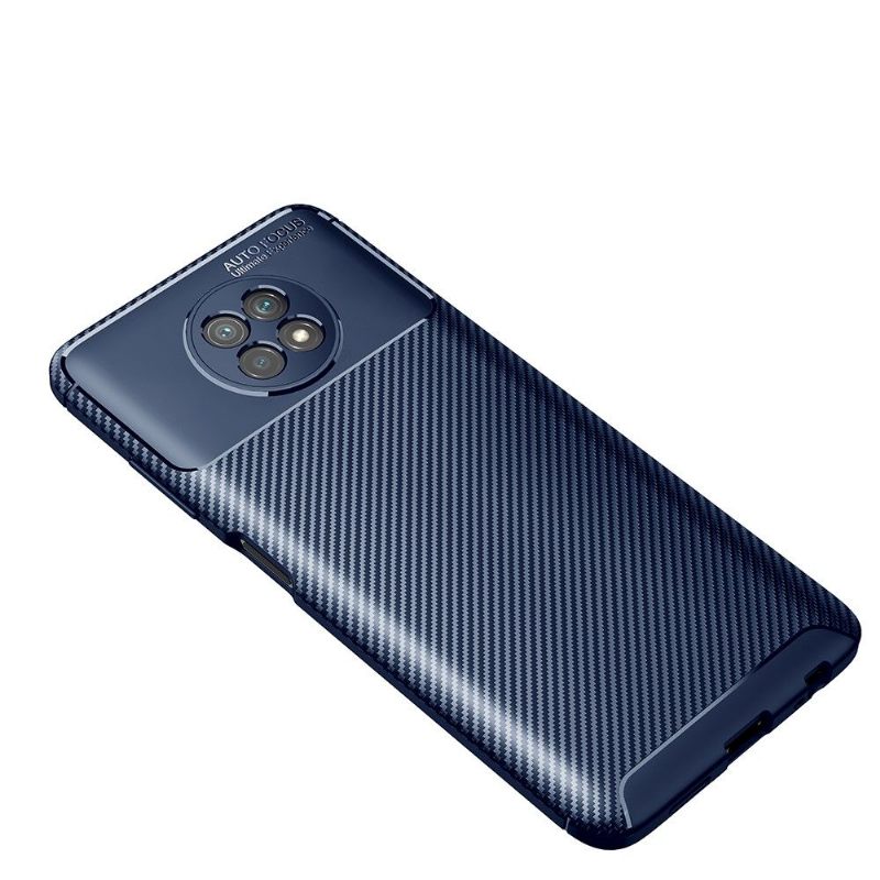 Hoesje voor Xiaomi Redmi Note 9T Koolstofvezeleffect