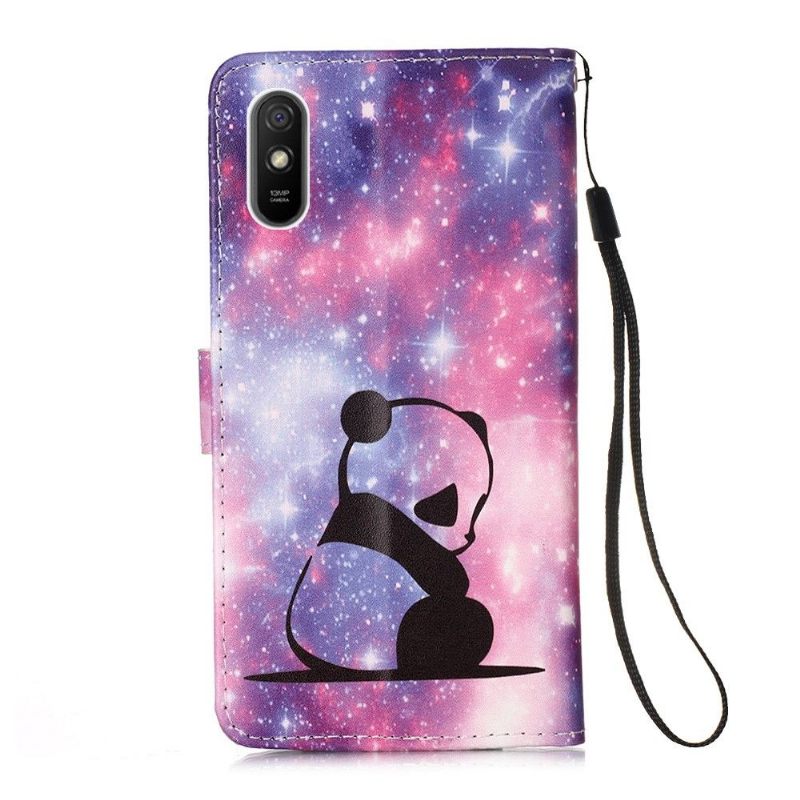 Case voor Xiaomi Redmi 9A Met Ketting Dromende Panda