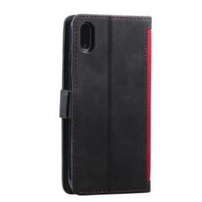 Flip Case voor Xiaomi Redmi 9A Met Ketting Vintage Kaarthouder