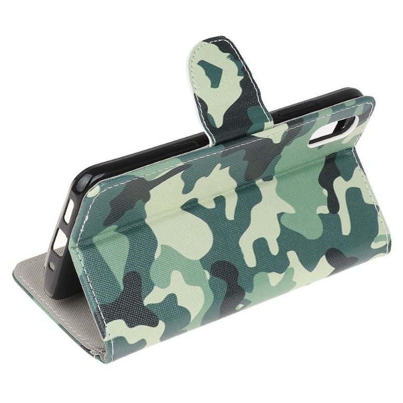 Folio-hoesje voor Xiaomi Redmi 9A Anti-fall Militaire Camouflage