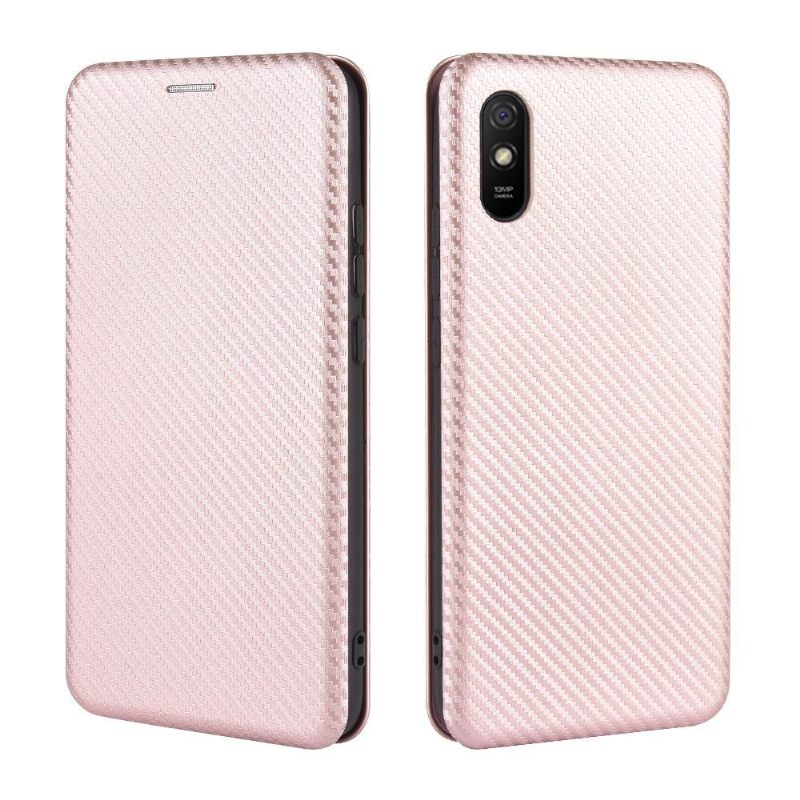 Folio-hoesje voor Xiaomi Redmi 9A Koolstofvezeleffect